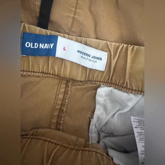 Old Navy Brown Modern Jogger Pants size LARGE MEN’S - Picture 5 of 7